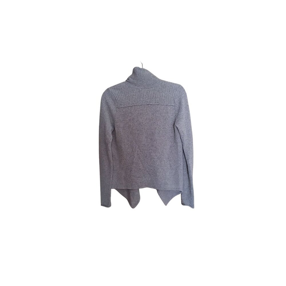 Banana Republic 45% Wool, 25% Viscose Open Water Fall Gray Cardigan Size Small - Picture 9 of 9